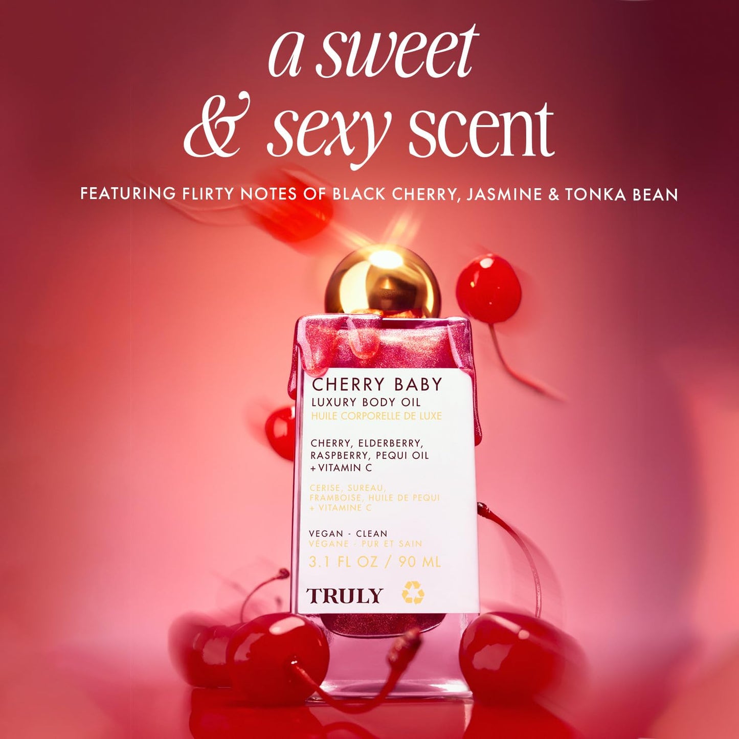 Truly Cherry Baby Luxury Body Oil-FemmiqueWomen