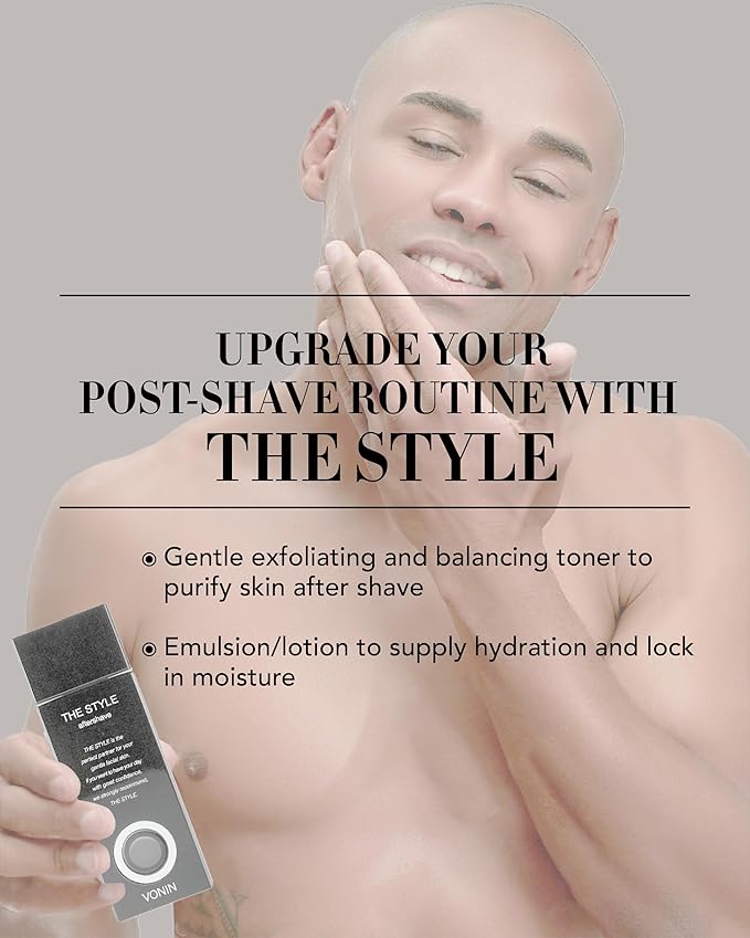 (The Style Aftershave Set, 11.5fl oz) - Men's Skincare Kit for Smooth Skin CoQ10, Cypress, AHA | Korean Skincare-FemmiqueWomen