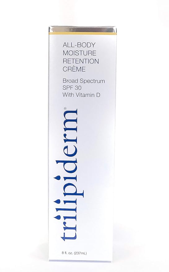 Trilipiderm Moisturizing Sunblock 8oz All Day Hydration for Body and Face, Vitamin D Enriched Broad Spectrum Sunscreen, Two Pack-FemmiqueWomen