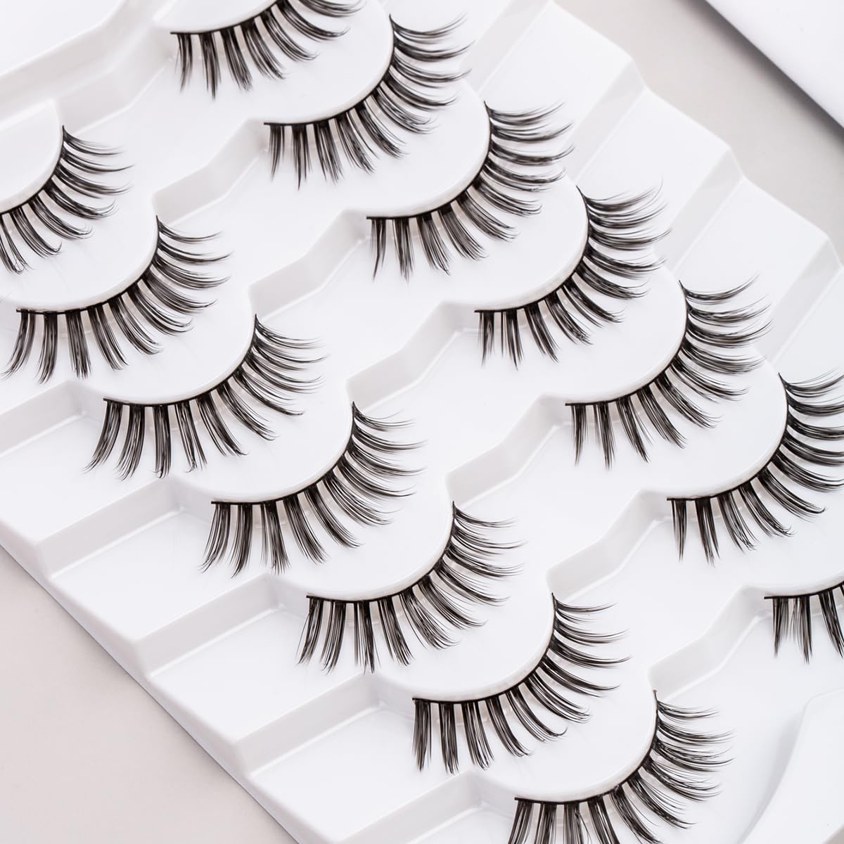 Manga Lashes Cat Eye Wispy Eyelashes Anime Lash Pack, 7 Pair-FemmiqueWomen