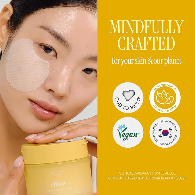 Chaga Mushroom Biome Pore Clearing Pad 70 Sheets | Pore-Smoothing Facial Cleansing Pads-FemmiqueWomen