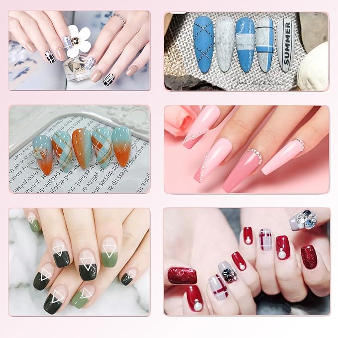 36Pcs Nail Art Brush Set, Acrylic Nail Brushes, Dotting Tools, Liner & Dust Brush, Drawing Pens For Gel Polish, sponge Polishing Rubs, Professional Nail Art Tools For Beginners & Salon Home Use-FemmiqueWomen