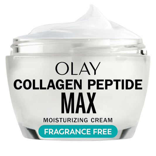 Olay Collagen Peptide Face Moisturizer, Firming Cream for Women, Fragrance-Free, Non-Greasy - Hydrating, Anti-Aging, Anti-Wrinkle, Smoothing of Fine Lines, Tightening Skin Care - Niacinamide, 1.7 Oz-FemmiqueWomen