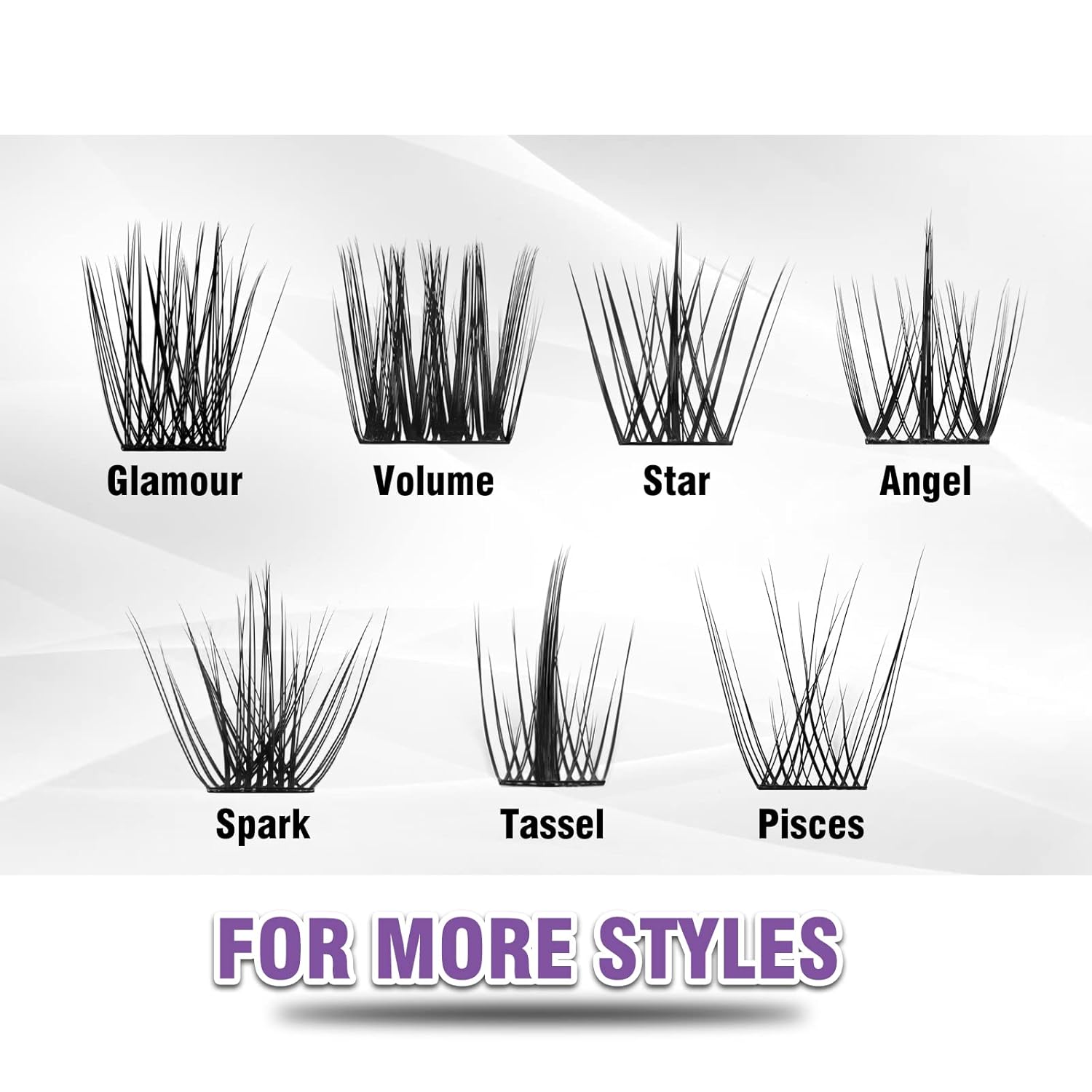 Lash Clusters 120 Clusters DIY Eyelash Extension Natural Look Lightweight Comfortable Handmade Reusable Individual Lashes False Eyelashes DIY at Home (Glamour-14mm)-FemmiqueWomen