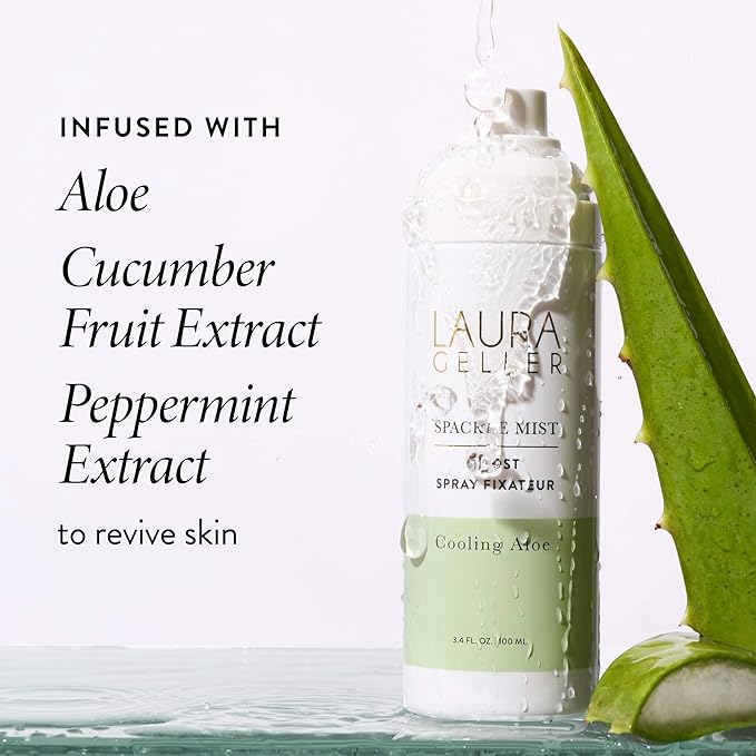 LAURA GELLER NEW YORK Spackle Mist Boost with Cooling Aloe - Long-Lasting Dewy Skin Makeup Setting Spray-FemmiqueWomen