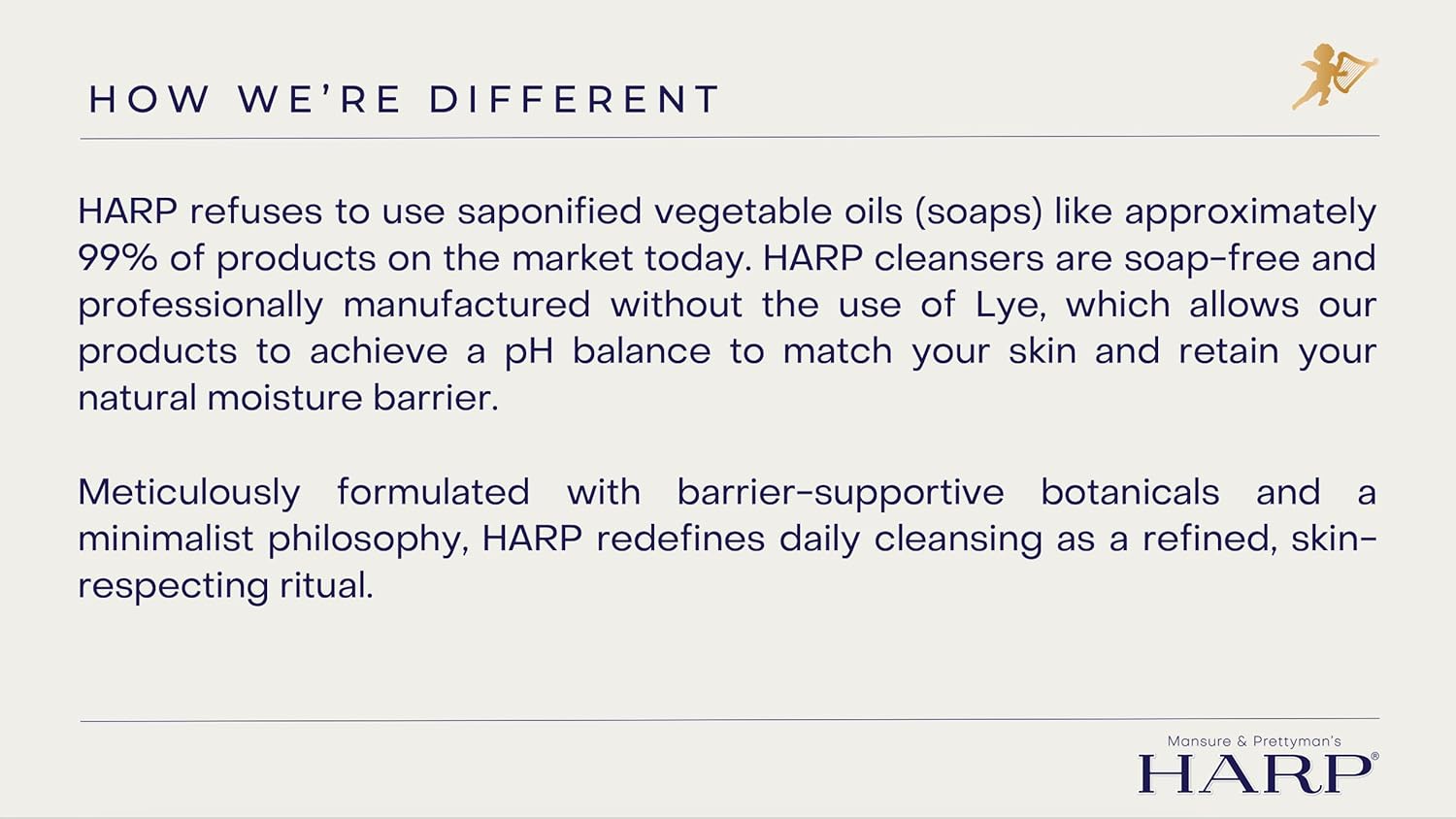 HARP pH-Balanced (5.0-6.0) Body Wash Bar. ZERO saponified oils. Protects Moisture Barrier. Gentle for Sensitive/Dry skin. + Shea Butter/Borage Oil. Non-Comedogenic. FRESH SPORT Fragrance.-FemmiqueWomen