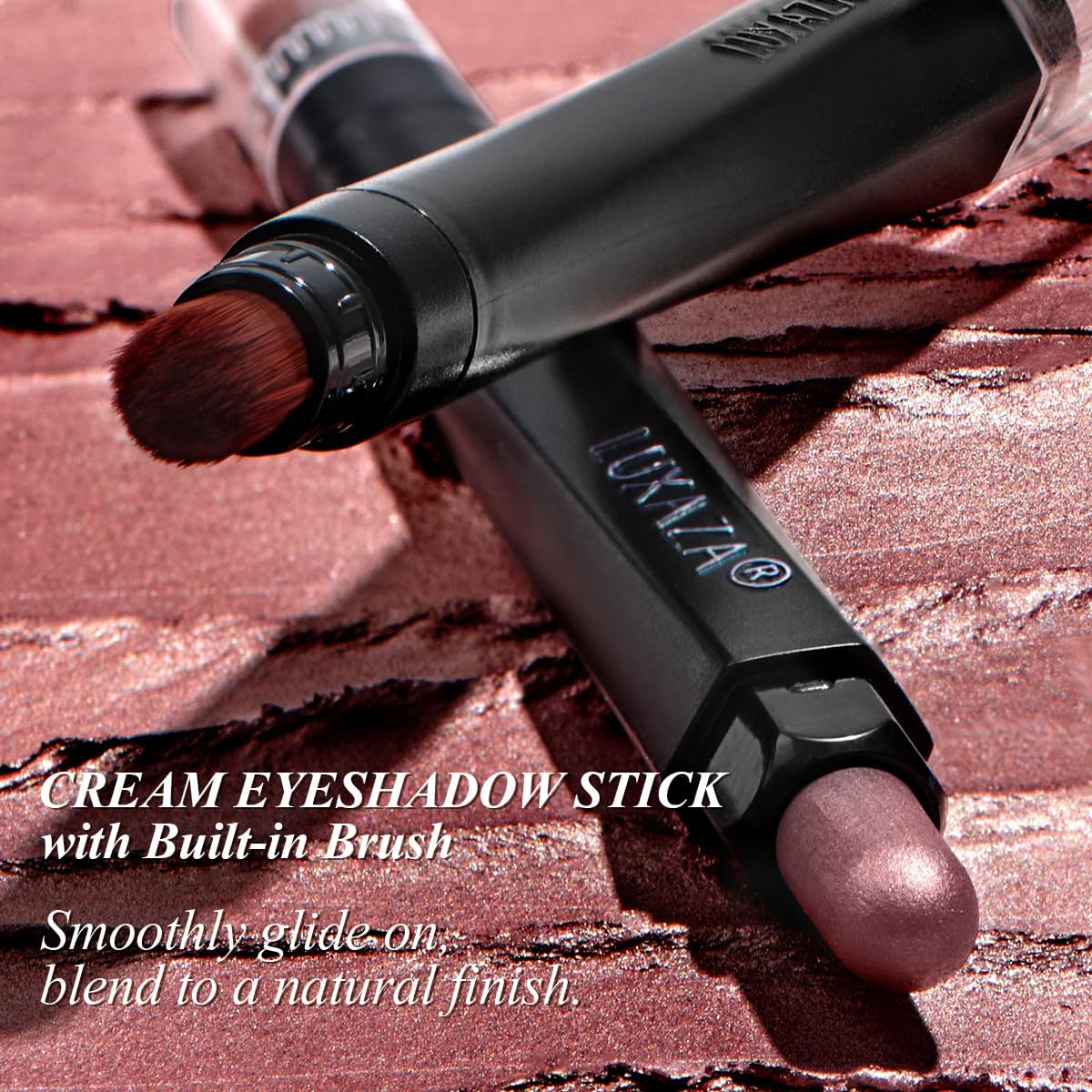 10PCS Eyeshadow Stick,Shimmer And Matte Brown Metallic Cream Eyeshadow Pencil Crayon with Smudge-proof & Waterproof,Eye Brightener Stick, Ideal Gift for Women - Espresso-FemmiqueWomen