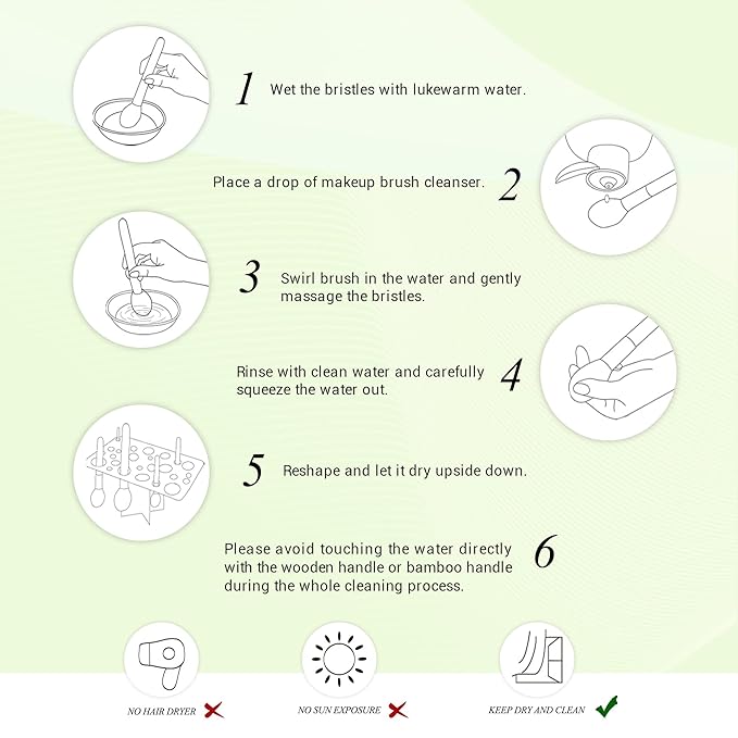 Jessup Professional Bamboo Makeup Brushes, Premium Synthetic Foundation Powder Concealer Blush Highlight Eye Blending Cosmetic Brush Set 25pcs T135-FemmiqueWomen