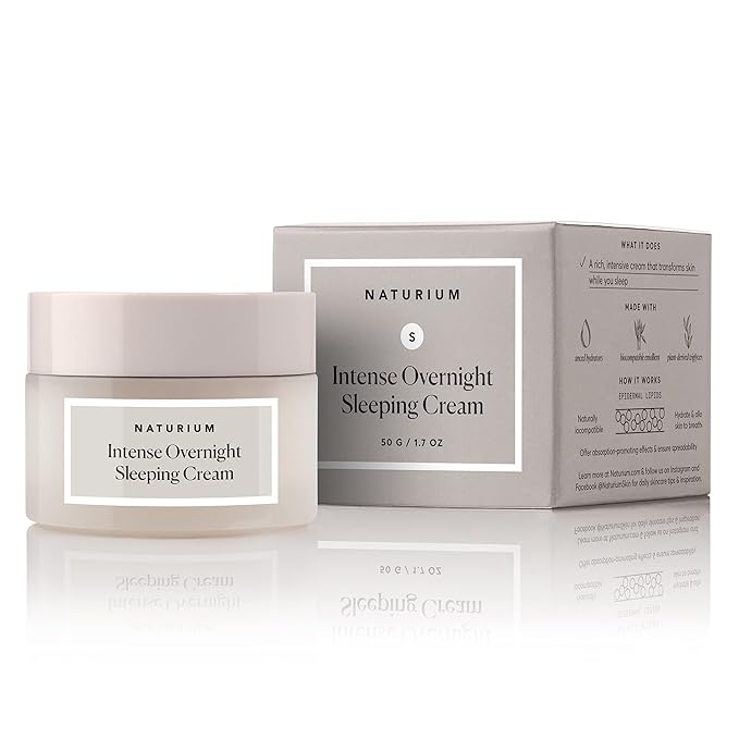 Naturium Intense Overnight Sleeping Cream, Hydrating & Anti-Aging Face Moisturizer, 1.7 oz-FemmiqueWomen