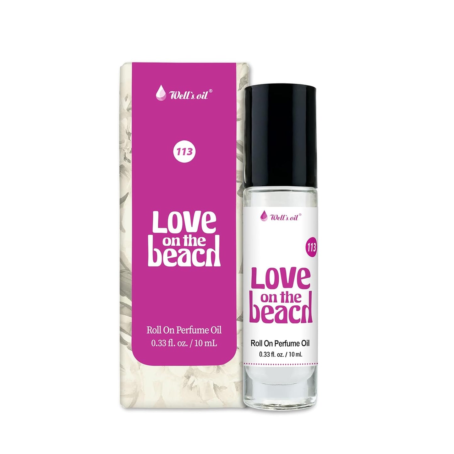 Well's Oil Well's Perfume Oil Roll-On (Love on the Beach) | 10 ml / 0.33 fl Oz | Clean, Rich, Pure Scent | Alcohol-Free | Oil Based | Long Lasting | Concentrated Roll-on Perfumes for Women and Men-FemmiqueWomen