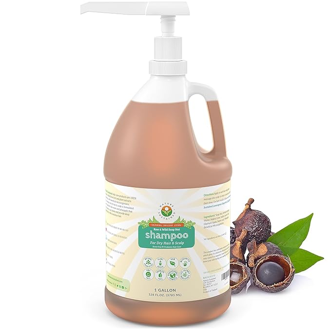 Natural Shampoo for Dry Hair & Scalp - Organic, Raw & Wildcrafted with Probiotics, Hypoallergenic & Sulfate Free Hydrating Shampoo for Dryness, Frizz, Breakage, Itchiness, Thinning - Gallon, Original-FemmiqueWomen
