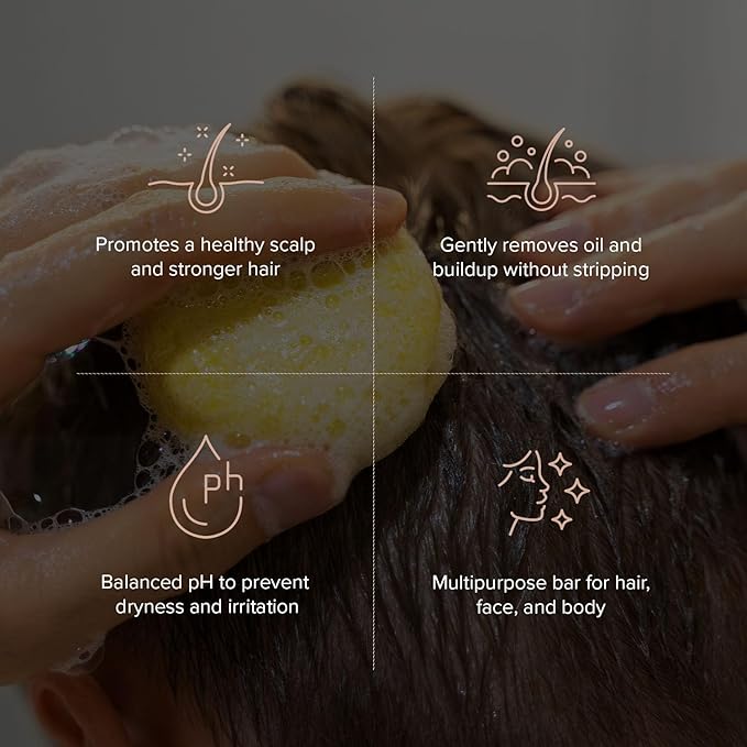 Maka Nature Low-Carbon Shampoo Bar | Korean K-Beauty Haircare with Natural Ingredients for Scalp & Hair Types | Vegan, Eco-Friendly, pH balanced, 3.35oz (Cooling)-FemmiqueWomen