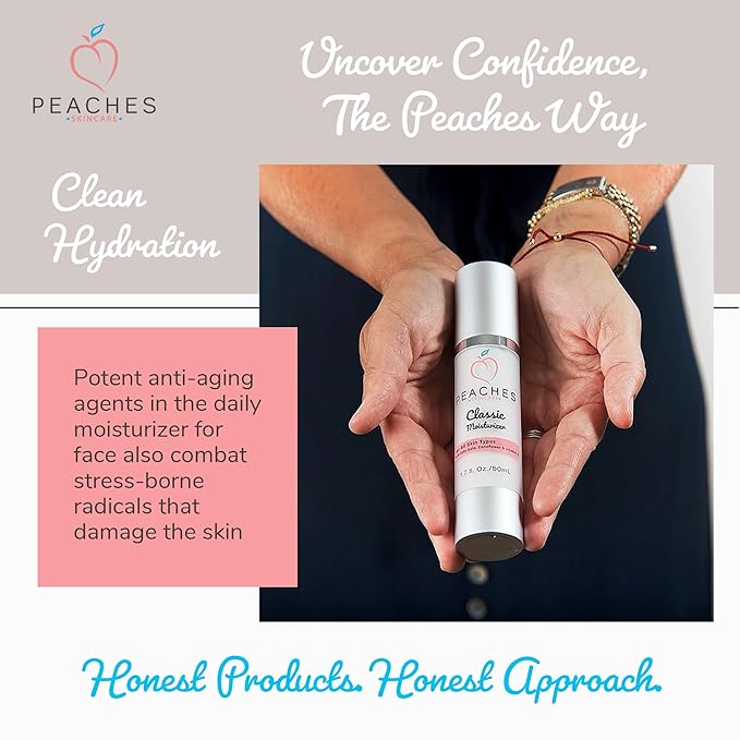 Hydrating Vegan Moisturizer with Vitamin E, Gotu Kola, and Pineapple – Age-Defying Face Cream for All Skin Types – Classic Moisturizer (1.7 oz)-FemmiqueWomen