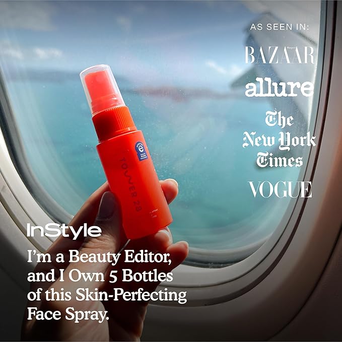 Tower 28 SOS Daily Rescue Facial Spray for Sensitive Skin, Hypochlorous Acid Spray Helps Visibly Reduce the Appearance of Redness and Breakouts, Travel Size Toner for Face, 1 FL Oz-FemmiqueWomen