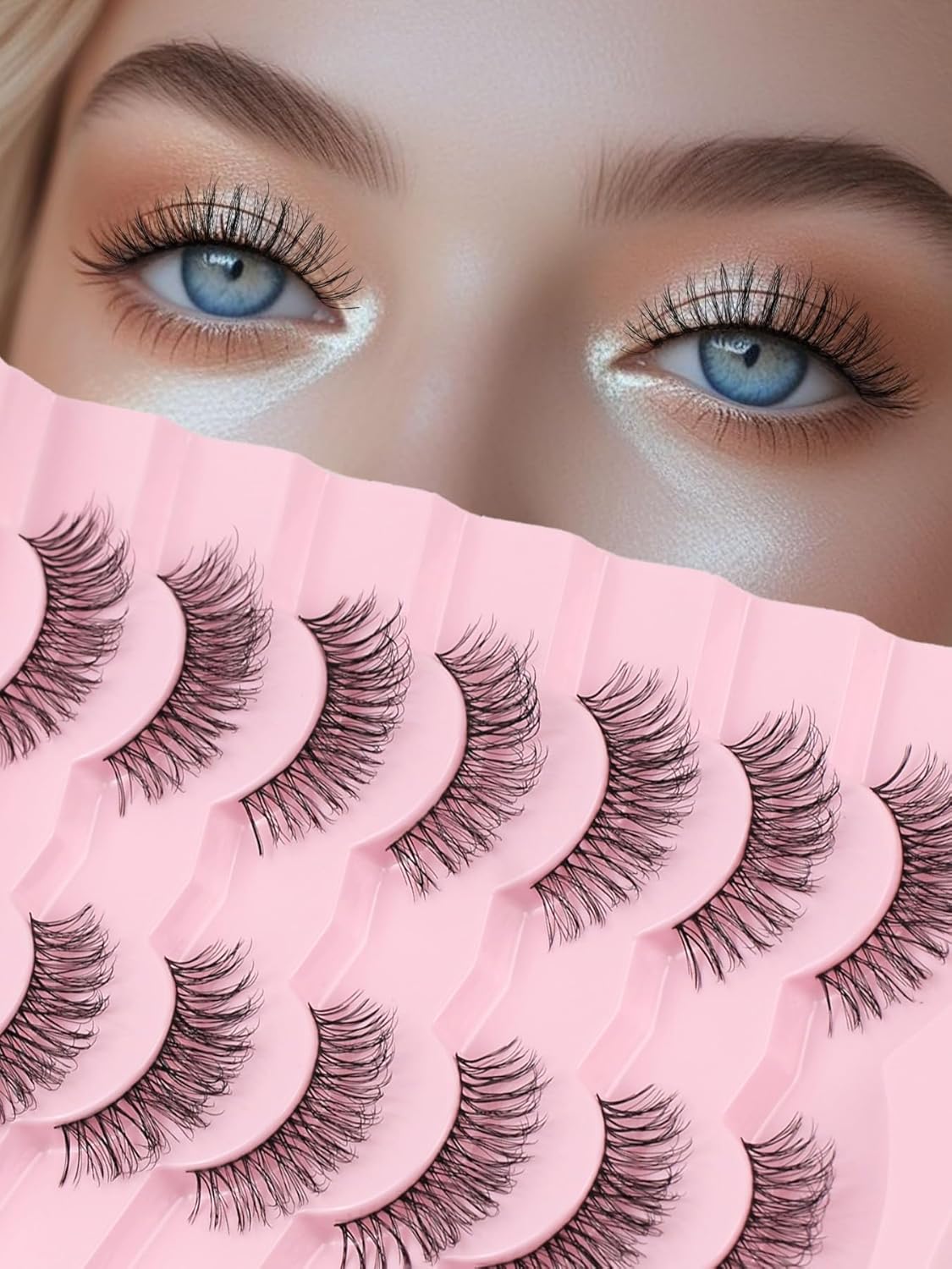 Eyelashes Natural Daily Lashes False Eyelash Lash Strips C Curl Siligli-FemmiqueWomen