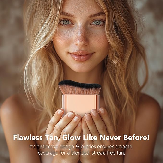 docolor Self Tanner Brush Body Makeup Brush for Flawless Face and Body Makeup, Sunless Tanner Blending Brush Body Brush for Self Tanner, Bronzer, Foundation, Vegan & Cruelty Free-FemmiqueWomen