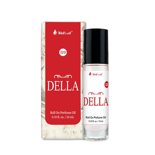 Well's Oil Roll-On Perfume Oil (Della) | Citrus, Floral & Musky Notes | Long-Lasting | Paraben-Free | 0.33 Fl Oz / 10 ml-FemmiqueWomen