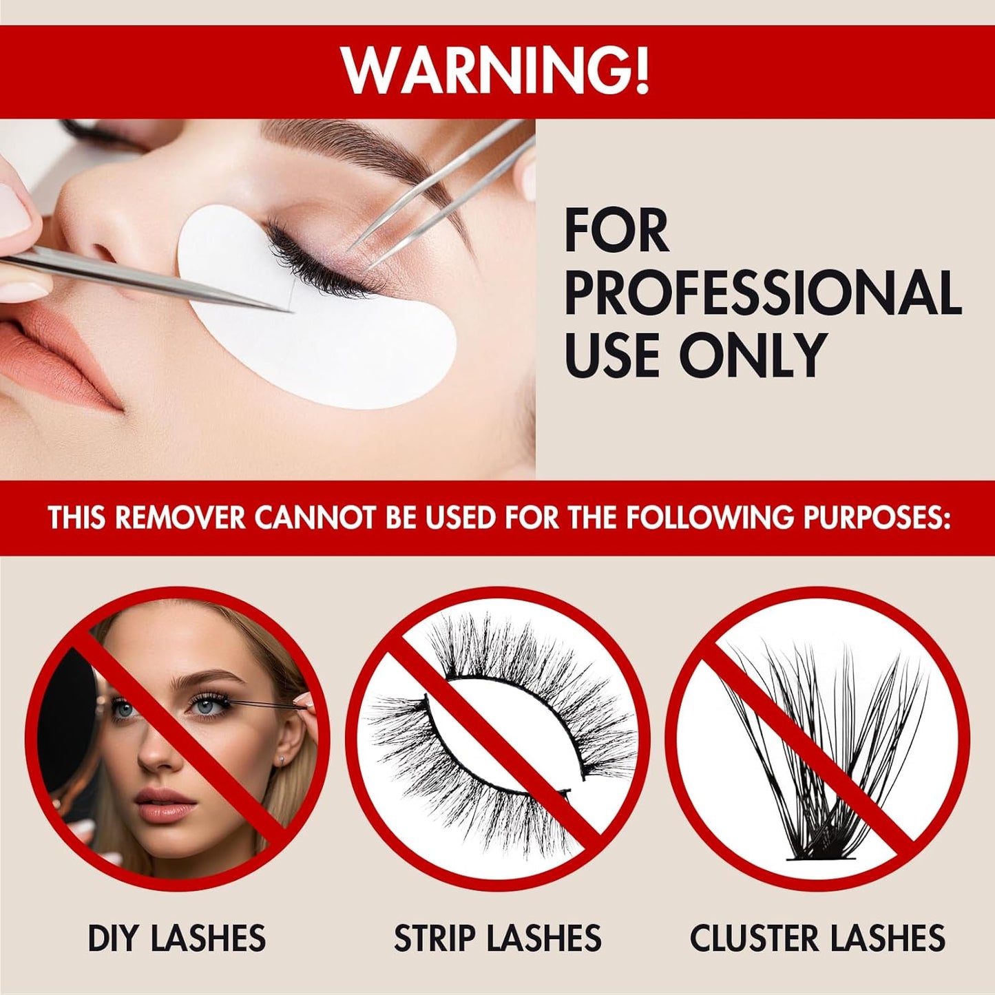 Lash Remover for Lash Extensions 10g No Burn Cream Remover Professional Eyelash Extensions Lash Tech Salon Supplies-FemmiqueWomen