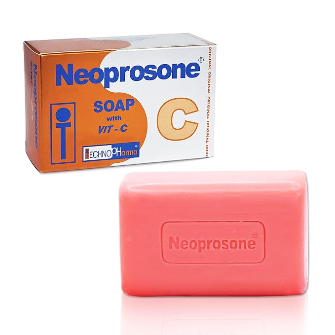 Neoprosone, Skin Brightening Soap | 7oz / 200g | Exfoliating, Cleansing Bar, Helps to Reduce Spots on: Knees, Elbows, Face, Private Areas | For Women and Men, with Vitamin C and Castor Oil-FemmiqueWomen