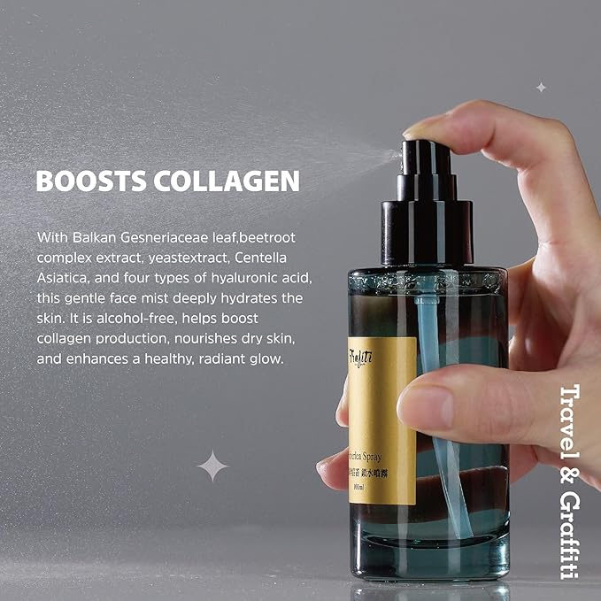 Haberlea Face Mist – Natural Rose-Scented, Alcohol-Free Facial Spray for All-Day Hydration & Pre-Makeup Use – Soothing Toner Mist for Dry, Sensitive Skin – Made in Taiwan – 100ml-FemmiqueWomen