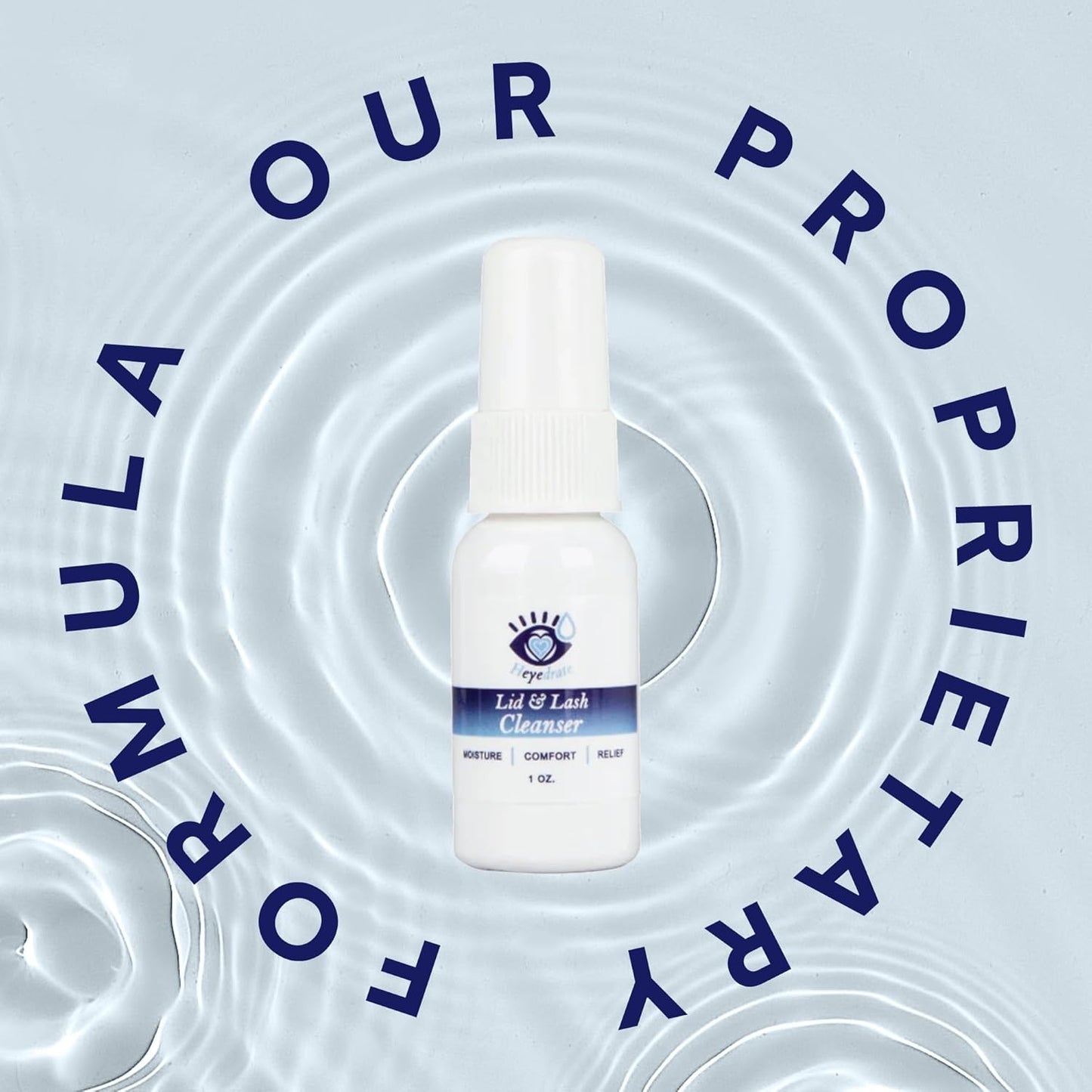 Lid and Lash Cleanser – 1oz Bottle – Pure Hypochlorous Acid Spray for Soothing Dry Eye Irritation – Daily Eyelid & Lash Cleanser-FemmiqueWomen