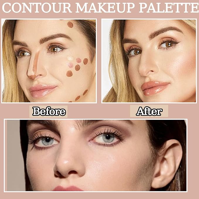 10 Colors Correcting Concealer Palette,Colors Corrector Palette,Moisturizing Full Coverage Liquid Foundation Cream Contour Makeup Palette with Brush-FemmiqueWomen