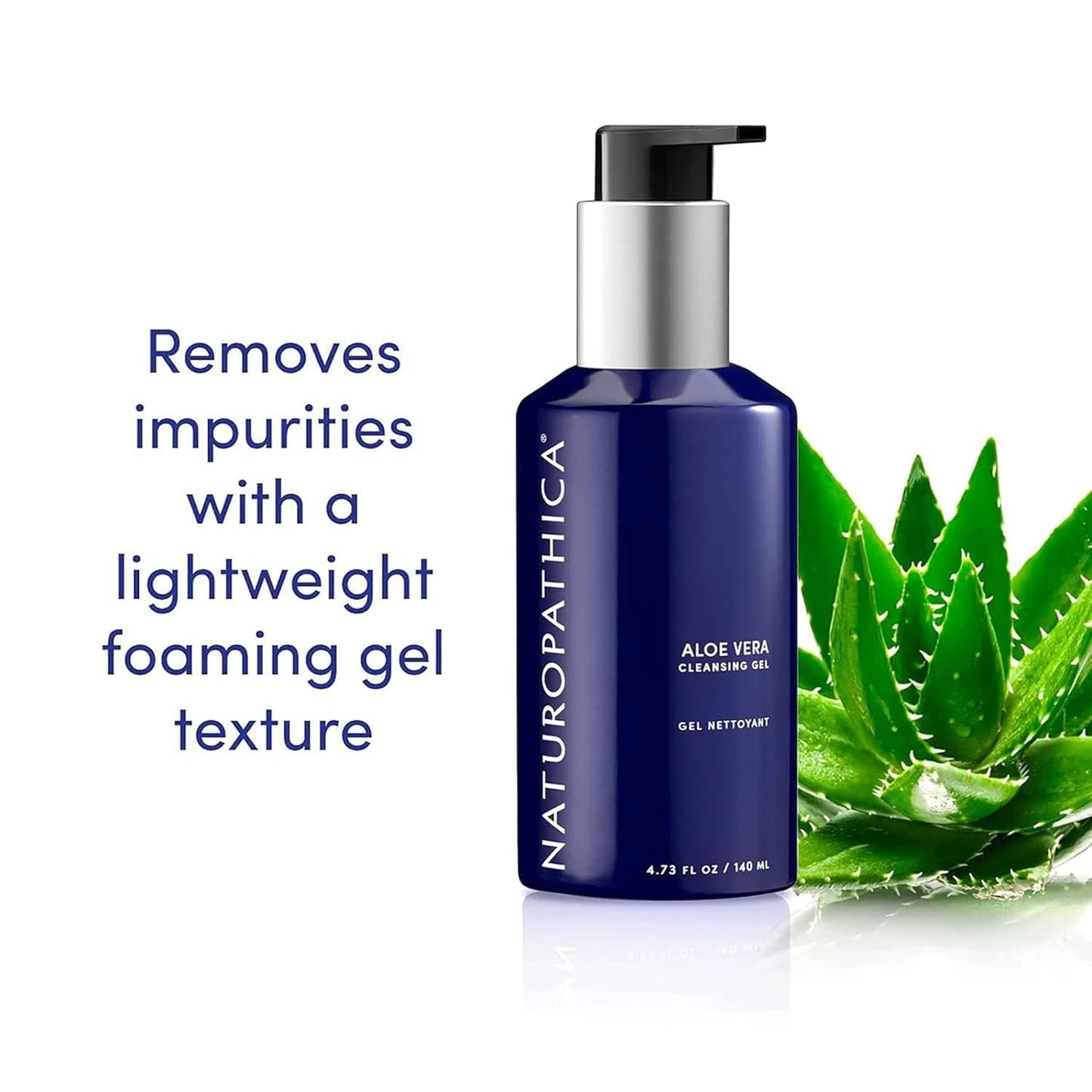 Naturopathica Aloe Vera Cleansing Gel, Facial Cleanser with Aloe Vera and Lavender, Clarifying Face Wash for Men and Women, 5 fl oz-FemmiqueWomen