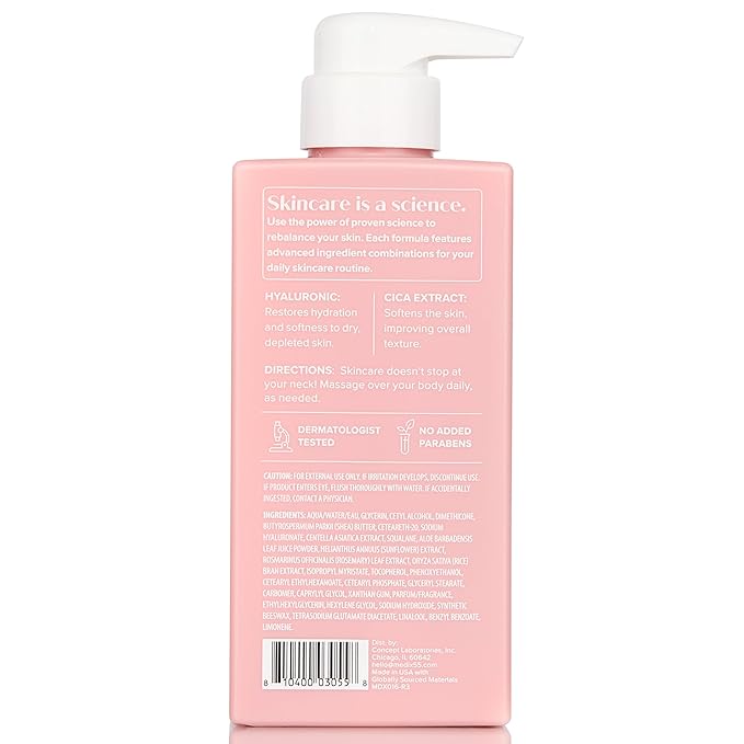 Medix 5.5 Retinol Body Lotion + Hyaluronic Acid Cream, Moisturizer Body & Face Lotion Set | Hydrating + Firming Lotion For Stretch Marks, Wrinkles, & Crepey Skin | Skin Care Products, 2pc Set-FemmiqueWomen