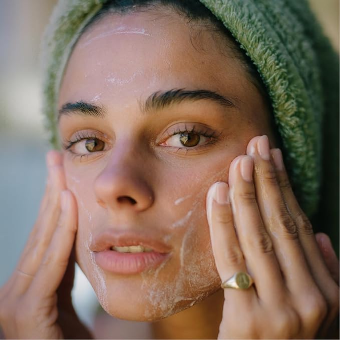 Salt & Stone Facial Cleanser for Women & Men, Spirulina & Yuzu Gentle Facial Wash with Hyaluronic Acid, Squalane, For All Skin Types, Vegan, Cruelty Free, 7.2 oz-FemmiqueWomen