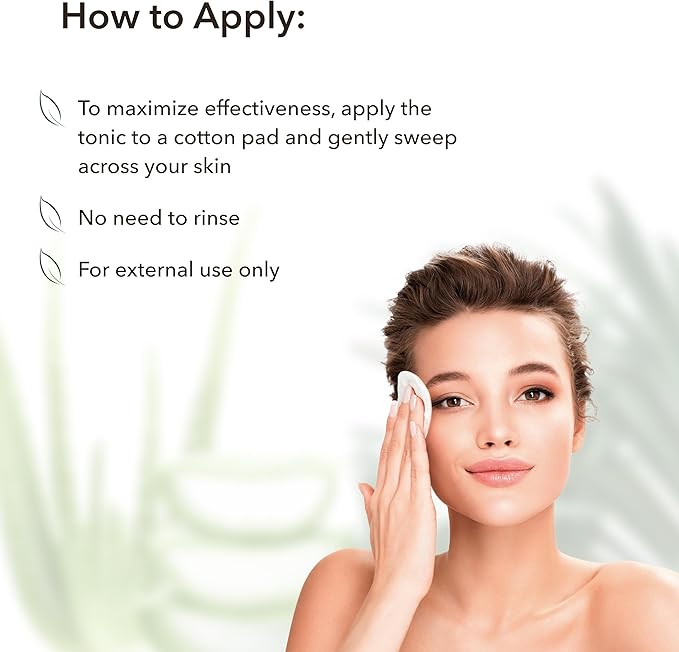 Organic Aloe Vera Facial Toner - 98% Natural Ingredients - Intense Hydration, Hyaluronic Acid, 98% Natural, Vegan - Deep Moisture, Refreshes, and Revitalizes The Skin - 8.5 Fl Oz / 250ml-FemmiqueWomen
