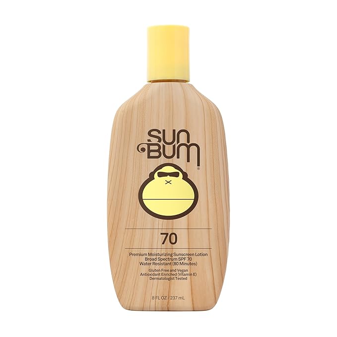 Sun Bum Original SPF 70 Sunscreen Body Lotion - Broad Spectrum Moisturizing Sunscreen with Vitamin E - Hawaii 104 Act Compliant (Made without Octinoxate & Oxybenzone) - 8 oz-FemmiqueWomen