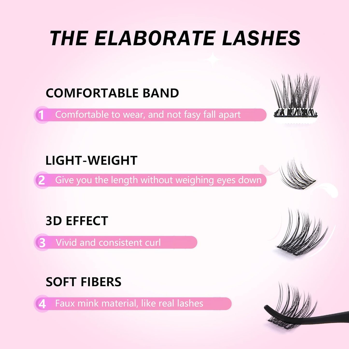 GAQQI Lash Clusters Kit, DIY Lash Extension Kit 120PCS Cluster Lashes C Curl, Wispy Eyelash Clusters 10-16MM with Lash Bond and Seal,Lash Remover and Lash Applicator (GQ19-KIT)-FemmiqueWomen