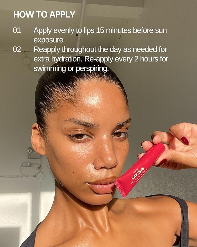 Cay Skin Isle Lip Balm SPF 30 – High Shine, Hydrating + Sheer Lip Gloss in Vanilla Brown Sugar Flavor – Formulated with Natural Ingredients for All Skin Tones – 3-Pack, Clear-FemmiqueWomen