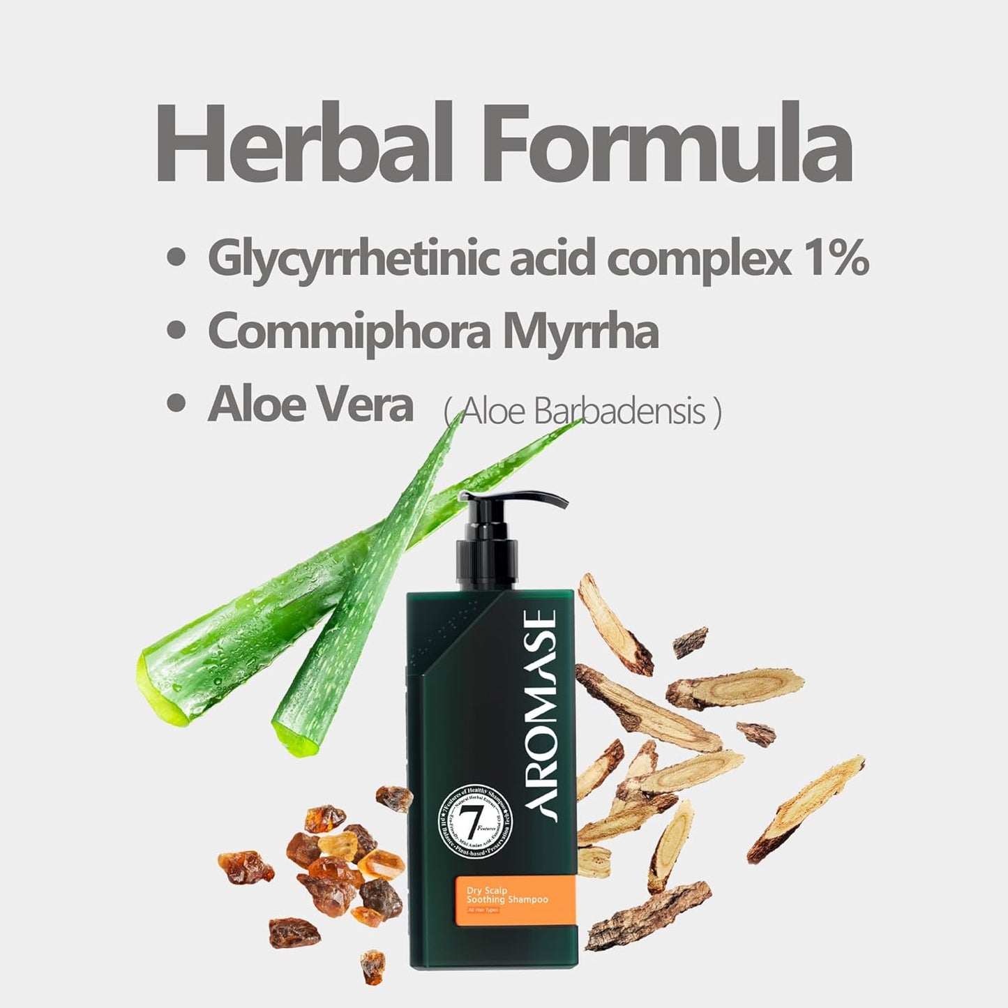 Aromase Dry Scalp Soothing Shampoo - Hydrates, Relieves Dryness and Itchiness - Amino Acid-Based Formula - No Parabens, SLS, or Silicone - 14 oz-FemmiqueWomen