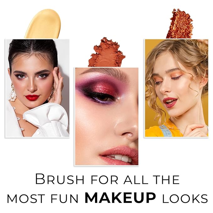 Profusion Cosmetics Pointed Crease Eyeshadow Brush Soft Synthetic Eyeshadow Blending For small Crease Eyebrow Long Lasting smudge Flawless Makeup Look-FemmiqueWomen