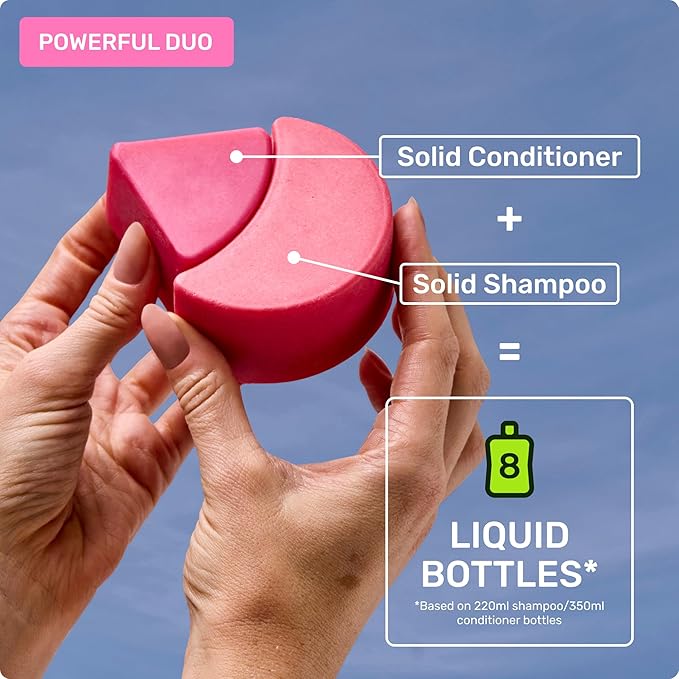 Ethique Everyday Shampoo Bar for soft, shiny hair with Vitamin C - Plastic-Free, Cruelty-Free, Vegan, 3.88 oz - Formerly Pinkalicious-FemmiqueWomen