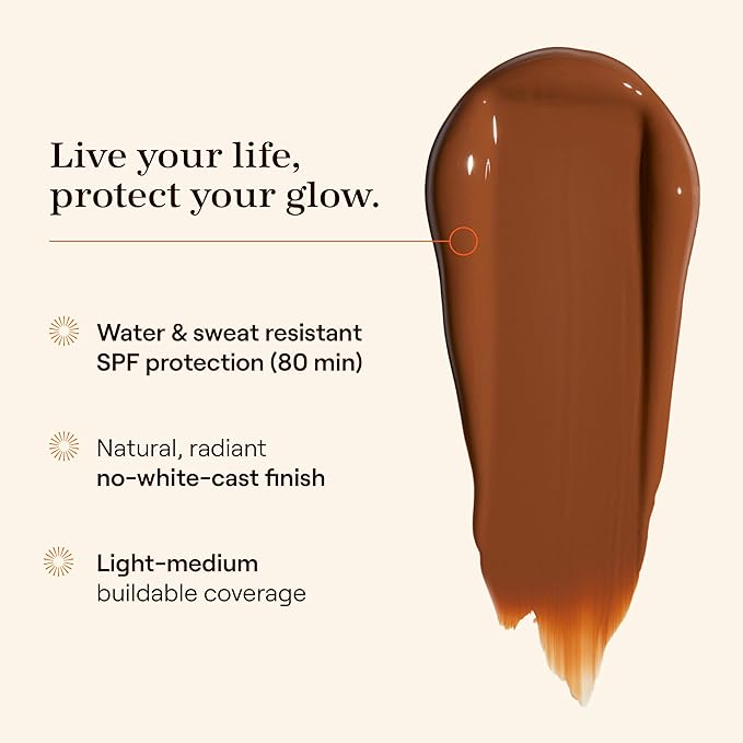 Live Tinted Hueguard Skin Tint SPF 50 - Tinted Mineral Sunscreen with Light-Medium Buildable Coverage With a Hydrating and Radiant Finish - Water and Sweat Resistant, 1.35 fl oz - Shade 03-FemmiqueWomen