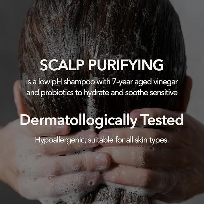 107 Clarifying Shampoo - Purifying Shampoo for Build Up, Dirt, Oil, Itchy, Dry Scalp – Fermented Vinegar & Ginseng for Refreshed & Revitalized Scalp - Paraben, Phthalate and Sulfate Free (16.9 oz)-FemmiqueWomen