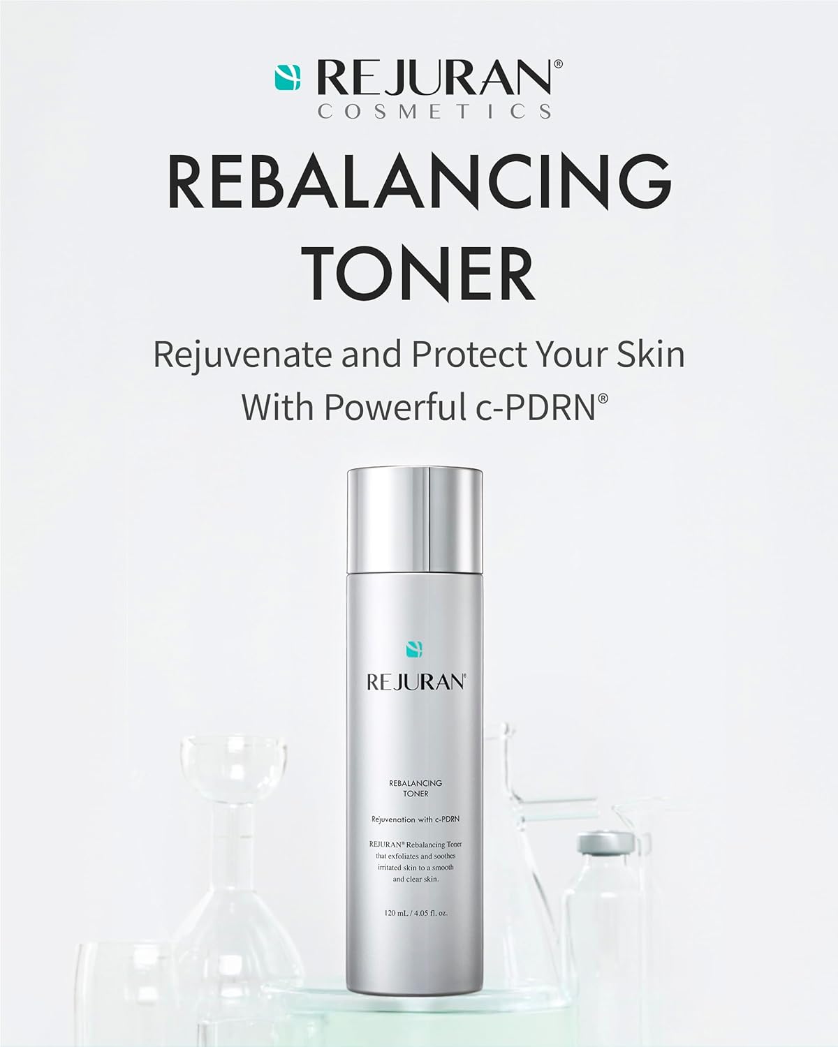 REJURAN® Rebalancing Toner, c-PDRN® – Salmon DNA Hydrating & Soothing Facial Toner for Skin Texture, Pore Care & Barrier Support with Salmon DNA. Korean Skin Care (4.05 fl oz)-FemmiqueWomen