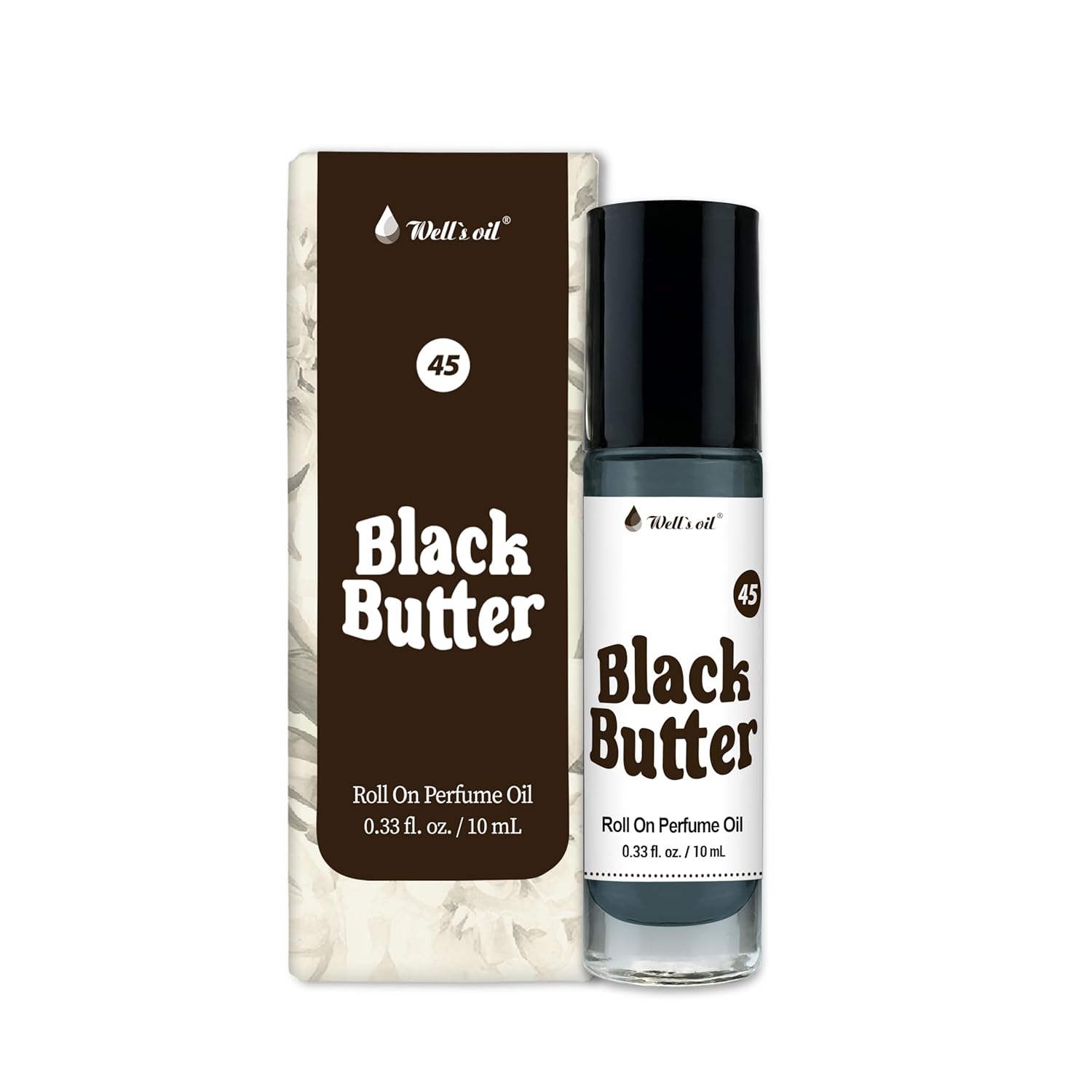 Well's Oil Roll-On Perfume Oil (Black Butter) | Fruits & Wood Notes | Long-Lasting | Paraben-Free | 0.33 Fl Oz / 10 ml-FemmiqueWomen