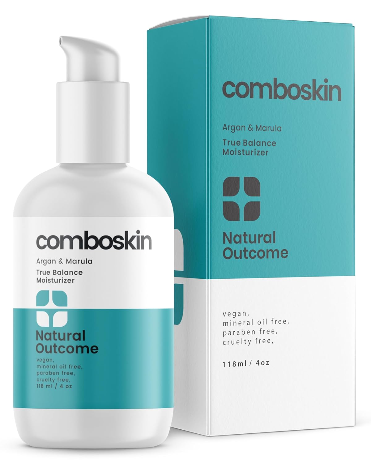 Combination Skin Facial Moisturizer Cream | True Balance Daily Facial Moisturizing Lotion with Argan & Marula Oil | 4 oz-FemmiqueWomen