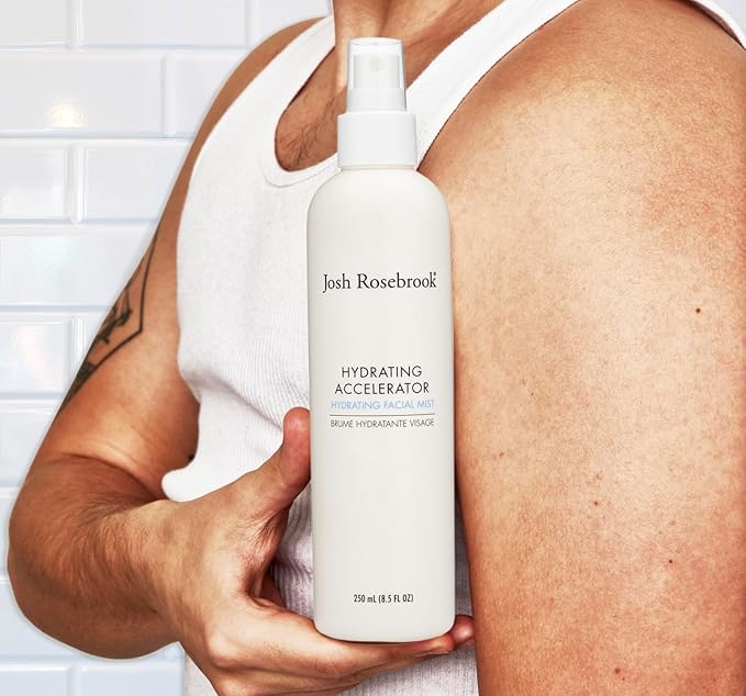 Josh Rosebrook Hydrating Accelerator - Refreshing & Lightweight Antioxidant Face Mist Hydrating Spray - Natural Facial Spray for All Skin Types (250 mL (8.5 fl oz))-FemmiqueWomen