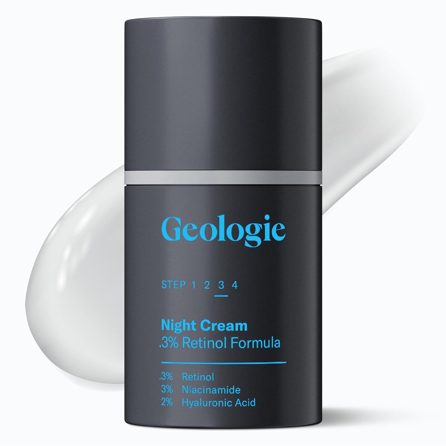 Geologie Retinol Anti-Aging Face Cream | Advanced .3% Retinol Formula for Effective Results | Reduce Fine Lines & Wrinkles | Protect & Repair Skin With Hyaluronic Acid & Niacinamide | For Men & Women-FemmiqueWomen
