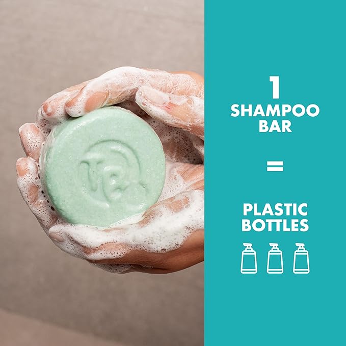 Tree Bottle Castor Oil Shampoo bar with Peppermint Essential Oils + Biotin - For Hair Growth, Strengthening, Thickening & Volumizing - Free of Parabens & Sulfates - Made in USA - 4.5oz (Pack of 2)-FemmiqueWomen