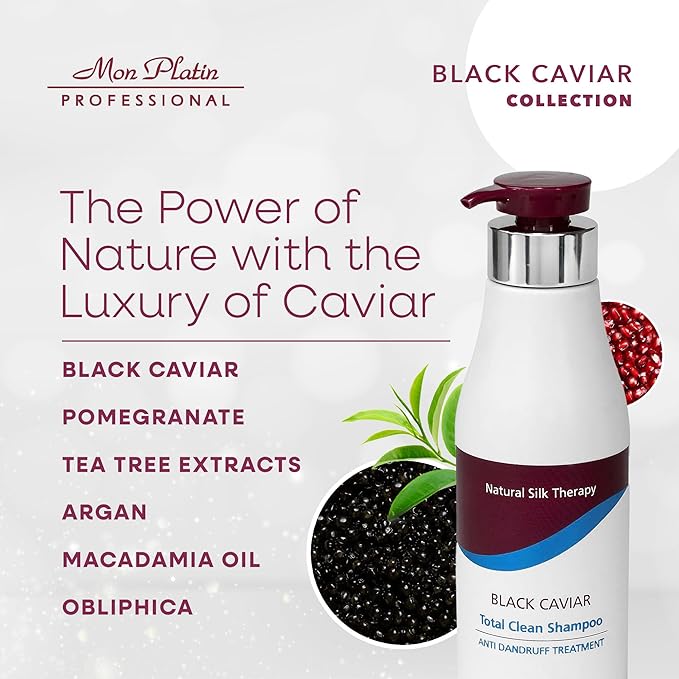 Mon Platin Black Caviar Total Clean Anti-Dandruff Shampoo - 500ml (17oz)-FemmiqueWomen