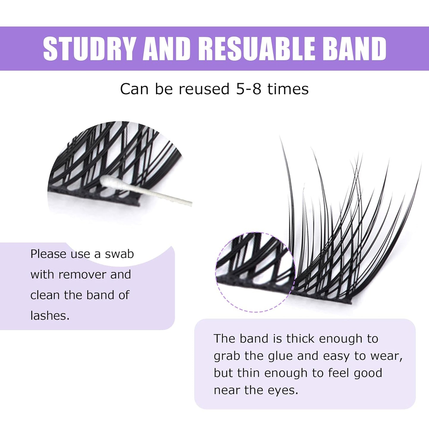 GAQQI Lash Clusters, Eyelash Clusters DIY Lash Extensions D Curl Cluster Lashes 120PCS 14MM Only, Natural and Wispy Individual Lash Wisps (GQ03,14mm,D Curl)-FemmiqueWomen