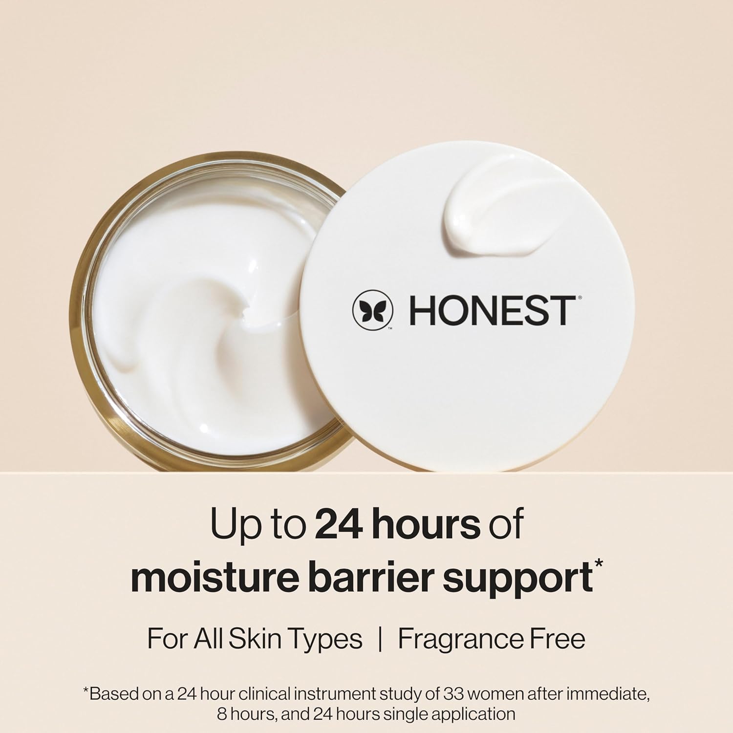 Honest Beauty Mini Hydrogel Cream with Hyaluronic Acid | Lightweight, Moisturizing Water Cream | Gentle for Sensitive Skin, Fragrance Free, Vegan | Travel Size, .57 fl oz-FemmiqueWomen
