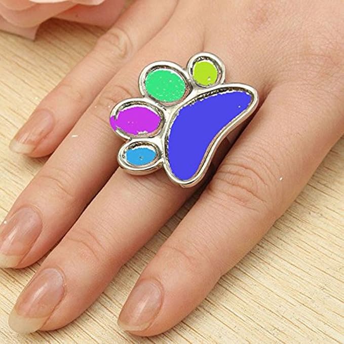 2 Pieces Mini Nail Art Polish Holder Nail Art Palette Rings Nail Palette Finger Rings-FemmiqueWomen