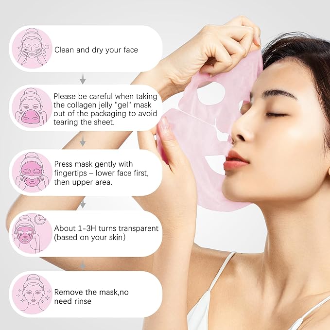 ISTON 4-in-1 Bio-Collagen Real Deep Mask Set -Plump Sagging Skin,Deep Hydration,Soothe & Repair,Nourish & Firm, Overnight Hydrogel Mask for All Skin Type-FemmiqueWomen