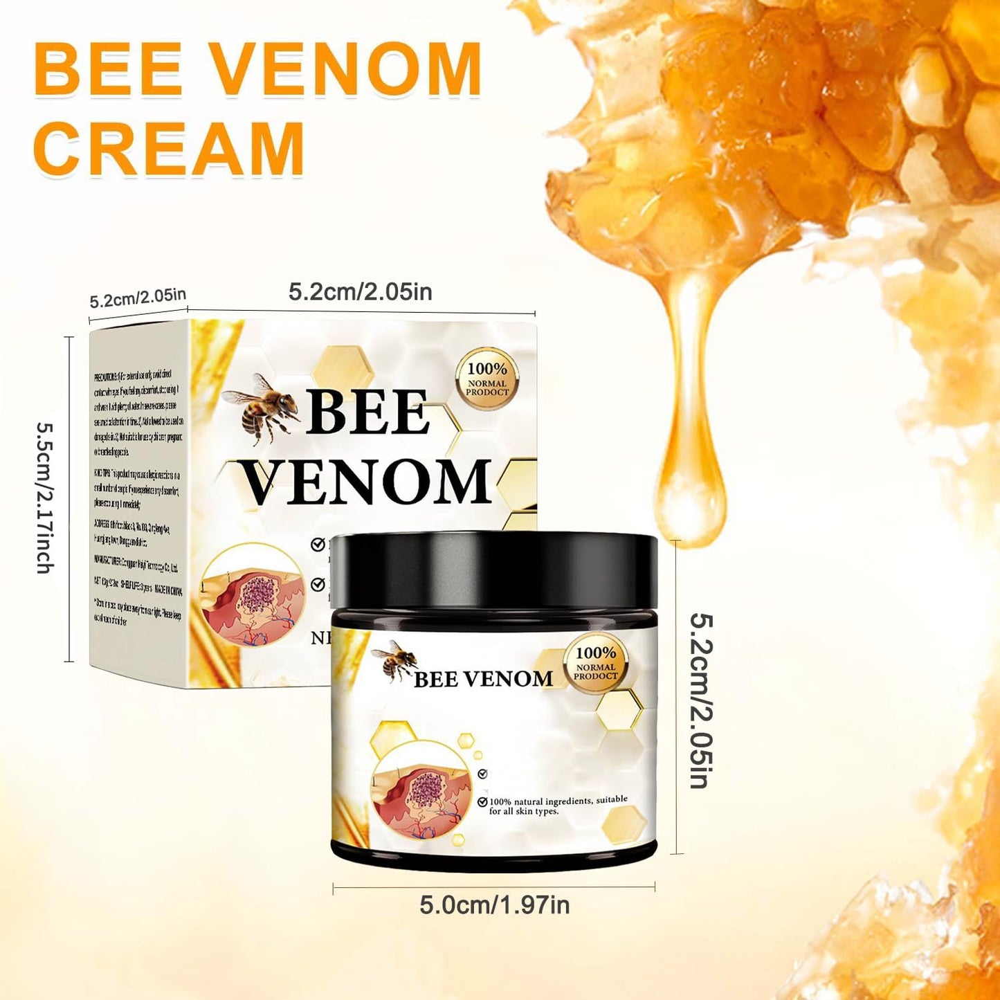 2Pcs Bee Venom Cream, New Professional Bee Venom Repair Cream, Bee Venom Cream for All Parts of The Body-FemmiqueWomen